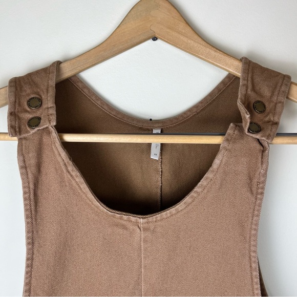 RYLEE + CRU OVERALL DRESS - Camel Brown XS - Picture 7 of 13